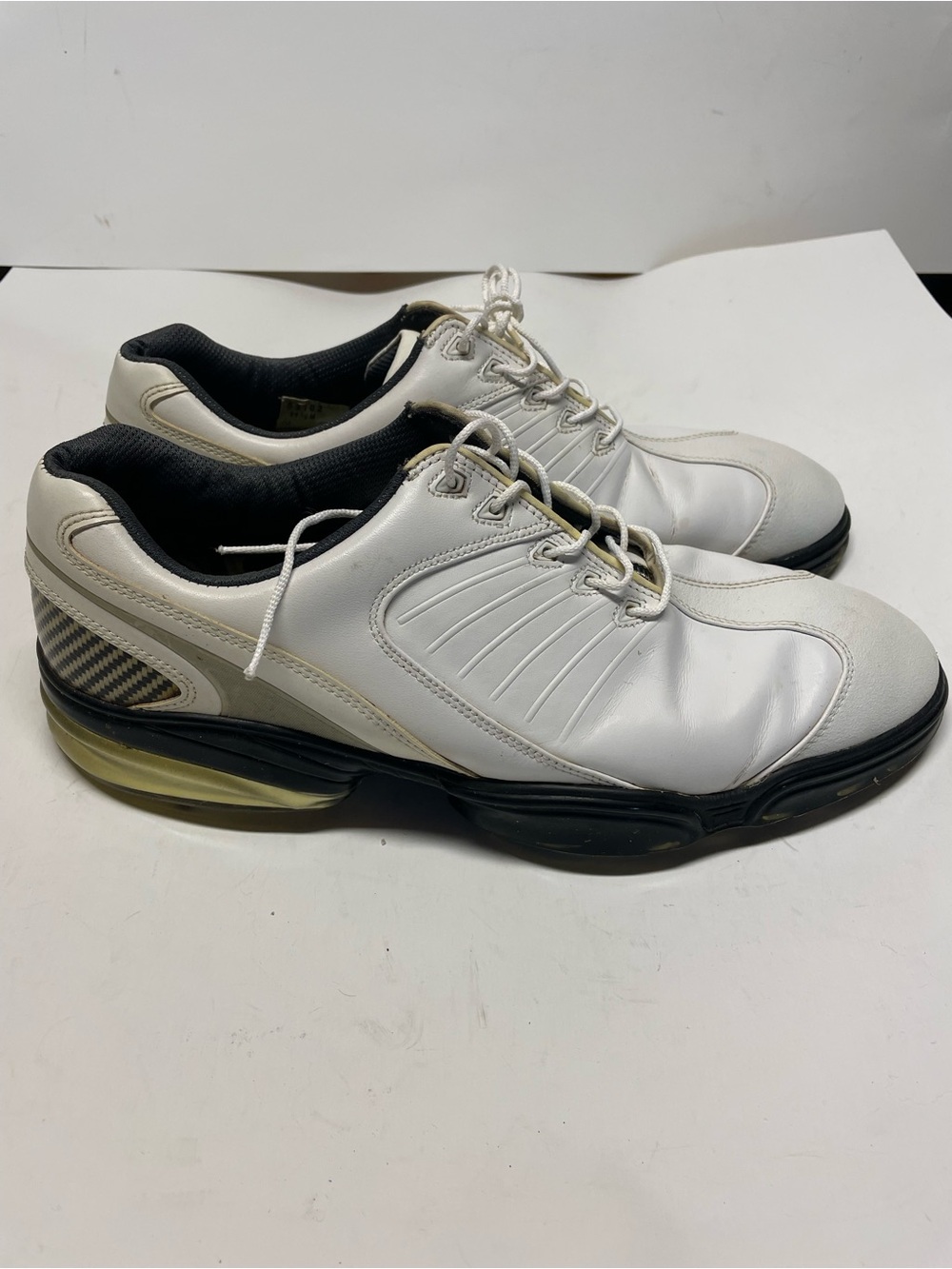 FootJoy FJ Sport Golf Shoes 53102 White Black Flex Zone | Men's size 11.5